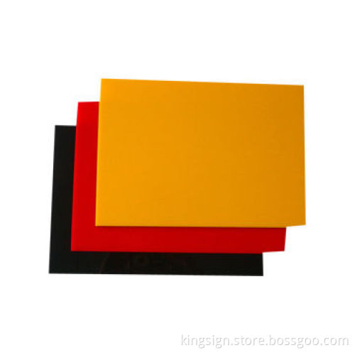 Black/Yellow/Red Acrylic Sheet, Factory Supplier, China Factory, Measures 1,000 x 2,000mm